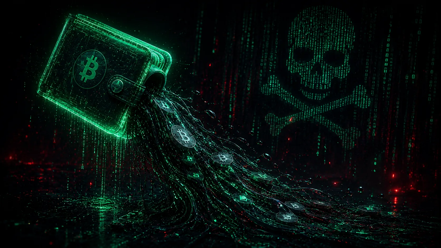 Wallet drainer malware stealing cryptocurrency